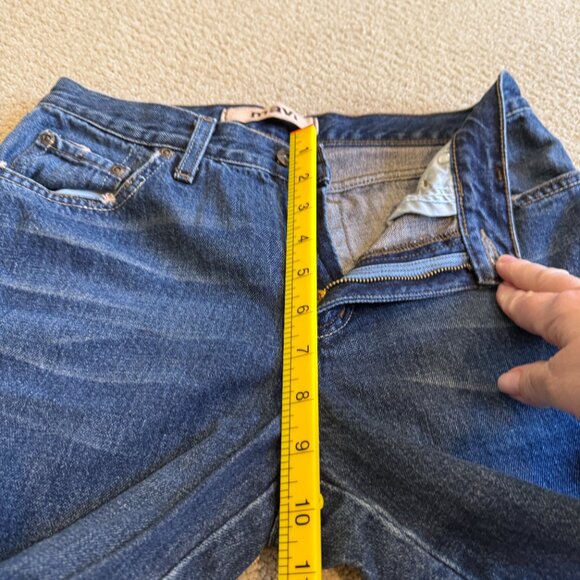 Mavi Jean Y2K 136 Molly Flare Low Rise Zip Fly Rigid Boho Medium Wash Size 29 - Picture 8 of 13